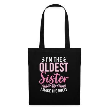 In The Oldest Sister I Make The Rules siblings - Tote Bag - black - Front