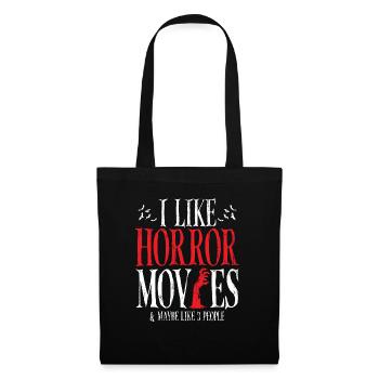 J’aime les films d’horreur et peut-être comme 3 personnes - Sac en tissu - noir - Devant