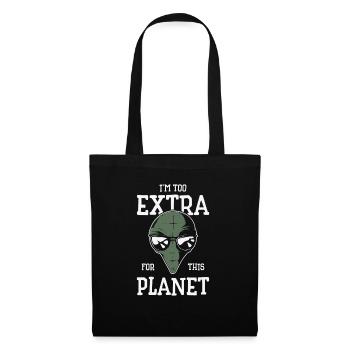 Alien Extrovert Extraterrestrial Beings Cool Alien - Tote Bag - black - Front