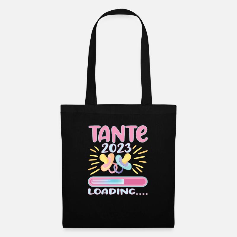 Tante 2023 Loading - Stoffbeutel - Schwarz