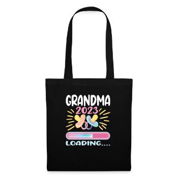 Grandma 2023 Loading - Stoffbeutel - Schwarz - Vorne