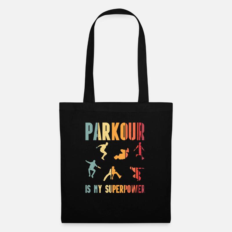 Parkour - Stoffbeutel - Schwarz