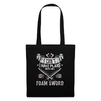 Funny Larp Sword Fighting RPG - Tote Bag - black - Front