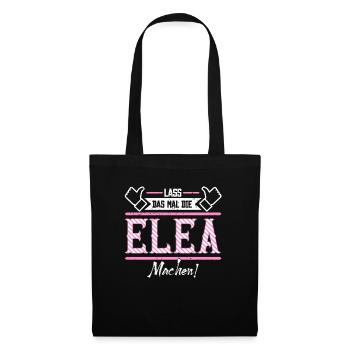 Elea Geschenkidee Geschenk Geburtstag - Stoffbeutel - Schwarz - Vorne