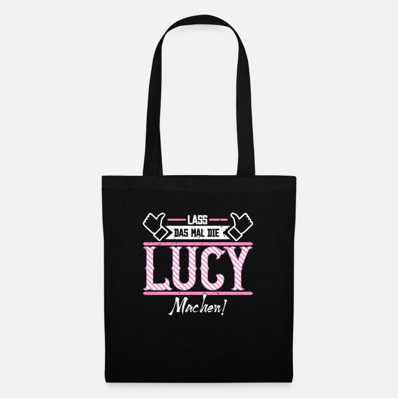 Lucy Geschenkidee Geschenk Geburtstag - Stoffbeutel - Schwarz