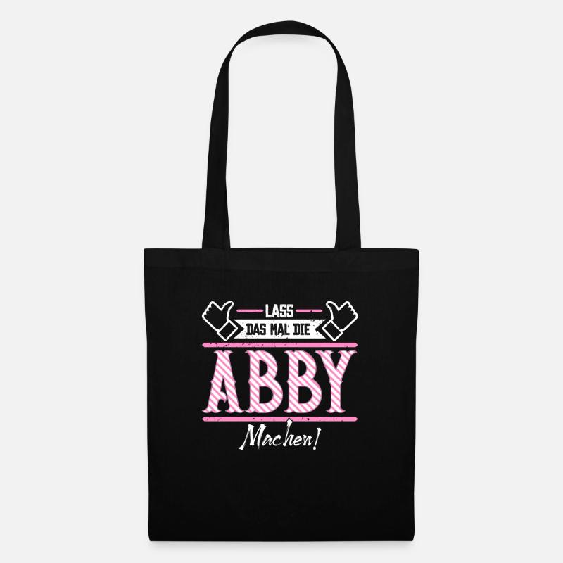 Abby Geschenkidee Geschenk Geburtstag - Stoffbeutel - Schwarz