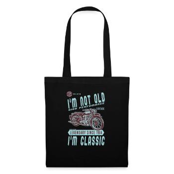 Je ne suis pas vieux, je suis classique. Anniversaire motard 1964 - Sac en tissu - noir - Devant