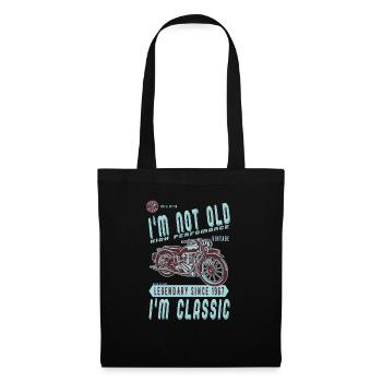 I'm Not Old I'm Classic. Biker Geburtstag 1967 - Stoffbeutel - Schwarz - Vorne
