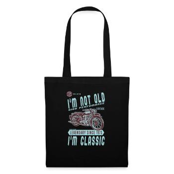 I'm Not Old I'm Classic. Biker Geburtstag 1973 - Stoffbeutel - Schwarz - Vorne