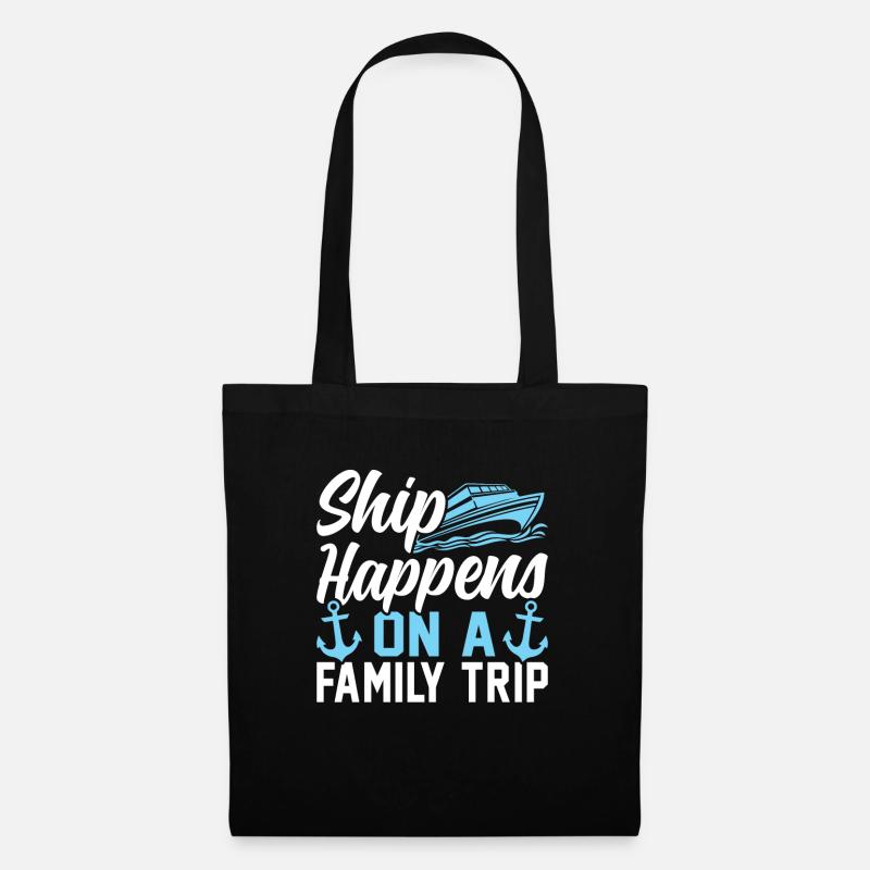 Funny Tritoon Boating Lovers Pontoon Kapitä - Tote Bag - black