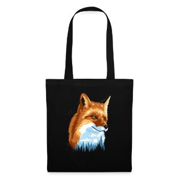 Fox in the forest - Tote Bag - black - Front