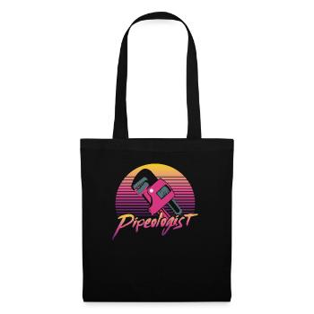 Plomberie Plumier Jeu de Mots Vintage 80s - Sac en tissu - noir - Devant