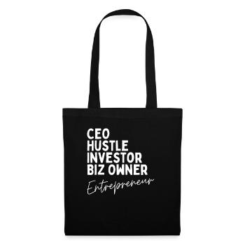 Inspirante et travailleuse Édifiante - Sac en tissu - noir - Devant