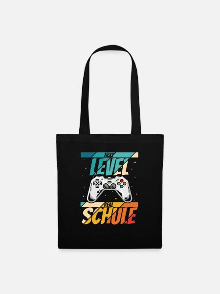NEXT LEVEL REALSCHULE - neue Schule Abenteuer Cont - Stoffbeutel - Schwarz