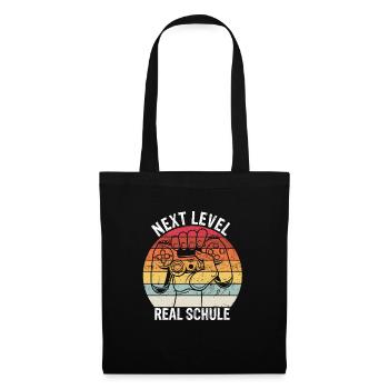 Nächstes Kapitel Grundschule Vintage neue Schule A - Stoffbeutel - Schwarz - Vorne