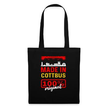 Cottbus - Stoffbeutel - Schwarz - Vorne