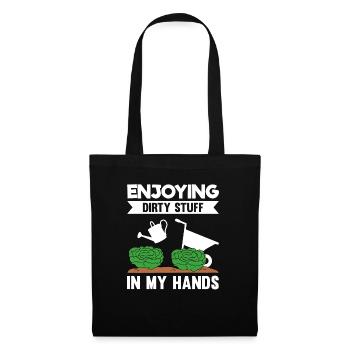 Profiter de choses sales dans mes mains - Sac en tissu - noir - Devant