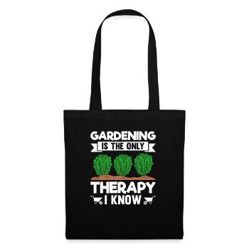 Gardening Is The Only Therapy I Know - Tote Bag - black - Front