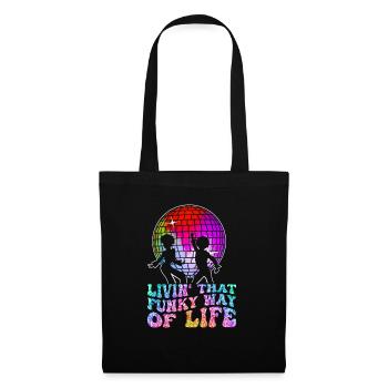 Vintage Retro Disco Fever Lifes Groovy Party Club - Tote Bag - black - Front