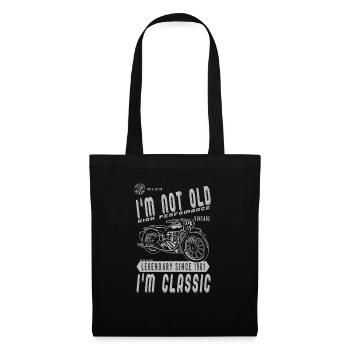 I'm Not Old I'm Classic. Biker birthday 1961 - Tote Bag - black - Front