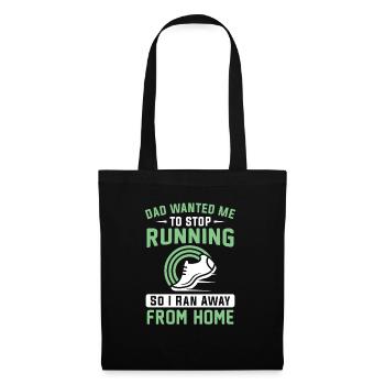 Jogging Saying for Running - Runners - Tote Bag - black - Front