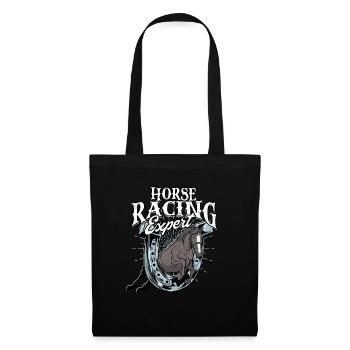 courses de chevaux balade à cheval chevaux cavalier cadeau g - Sac en tissu - noir - Devant