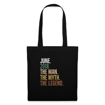 Juin 2018 L’homme Le mythe La légende - Sac en tissu - noir - Devant