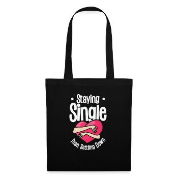 Single Vintage fan Single Quotes Retro Single - Tote Bag - black - Front