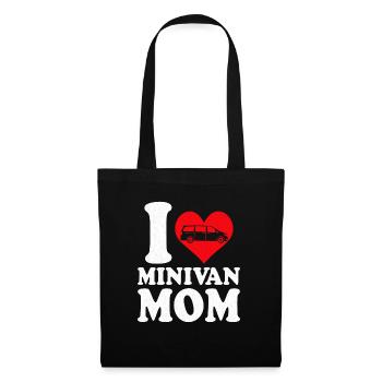 Papa travaille Conduit Minivan Papa Mode de vie Geschen - Sac en tissu - noir - Devant
