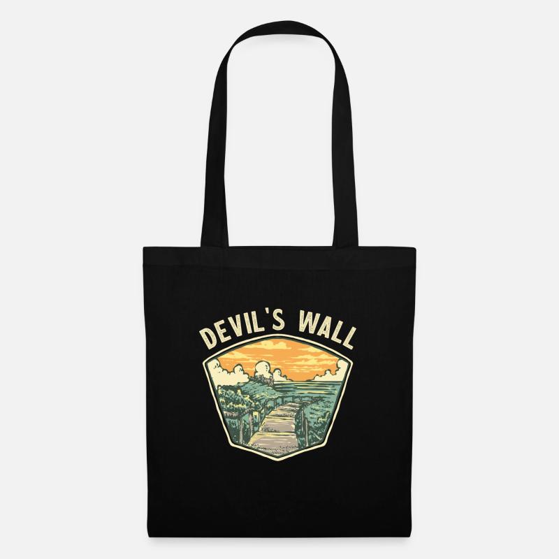 Devil's Wall | Home Harz | Devil's Wall Souvenir - Tote Bag - black