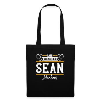 Sean Geschenkidee Geschenk Geburtstag - Stoffbeutel - Schwarz - Vorne