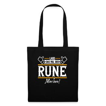 Rune Geschenkidee Geschenk Geburtstag - Stoffbeutel - Schwarz - Vorne
