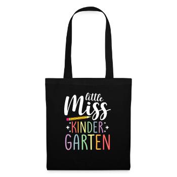 Miss Kindergarten First Day Pre School - Stoffbeutel - Schwarz - Vorne