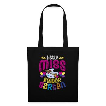 Miss Kindergarten First Day Pre School - Stoffbeutel - Schwarz - Vorne