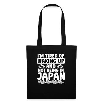 Dans la fatigue de se réveiller et de ne pas être au Japon - Sac en tissu - noir - Devant