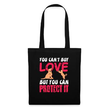 You Can't Buy Love But You Can Protect It Animal - Tote Bag - black - Front