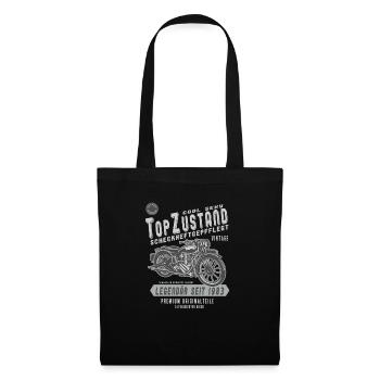 1983 Biker Top Zustand, Legendär, Legende, Bike, - Stoffbeutel - Schwarz - Vorne