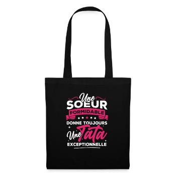 Une sœur formidable donne une tata exceptionnelle - Sac en tissu - noir - Devant
