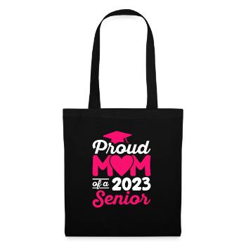Maman fière drôle d'un cadeau de graduation - Sac en tissu - noir - Devant