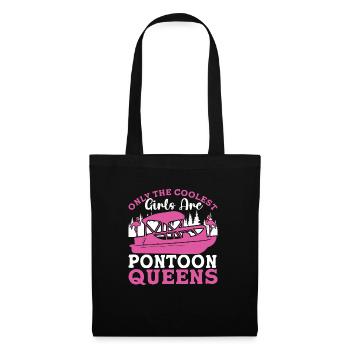 Pontoon Queen -Boat Pontoon -Women - Tote Bag - black - Front