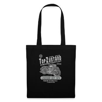 1974 Biker Top Zustand, Legendär, Legende, Bike, - Stoffbeutel - Schwarz - Vorne