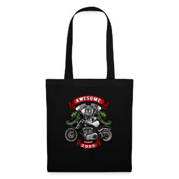 Génial depuis 2005, anniversaire du motard - Sac en tissu - noir - Devant