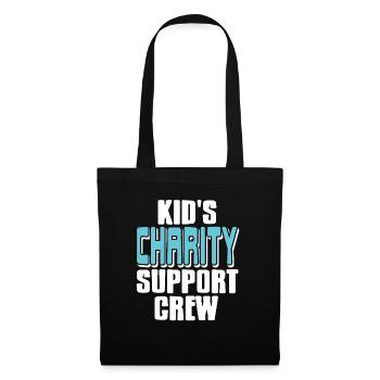 Kid's Charity Support Crew Cool Retro Charity - Stoffbeutel - Schwarz - Vorne