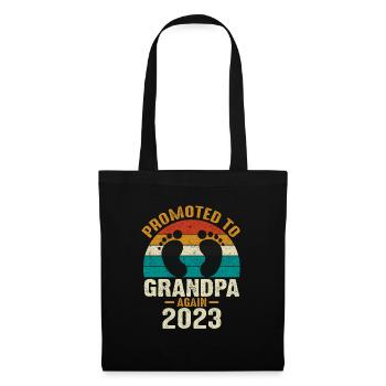 Les hommes sont à nouveau promus grand-père Est 2024 - Sac en tissu - noir - Devant