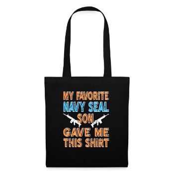 Mon fils préféré des NAVY Seal a donné à cette chemise rétro - Sac en tissu - noir - Devant