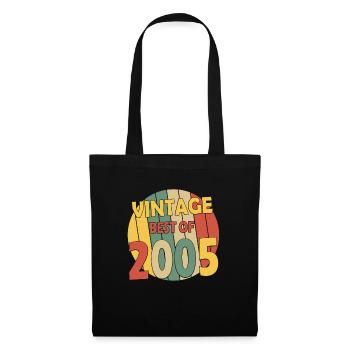 2005 vintage né vintage cadeau d’anniversaire - Sac en tissu - noir - Devant