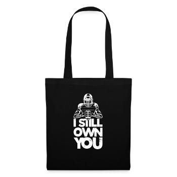Lineman Joueur de football Offensive Défense - Sac en tissu - noir - Devant