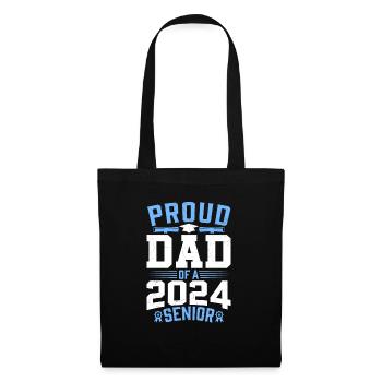 Funny proud father of a graduation gift - Tote Bag - black - Front