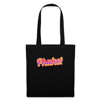 Vintage Thaïlande Vacances Asie Thaï Phuket - Sac en tissu - noir - Devant