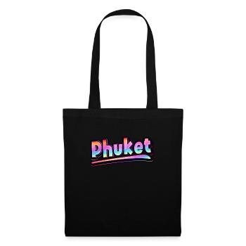 Vintage Thaïlande Vacances Asie Thaï Phuket - Sac en tissu - noir - Devant